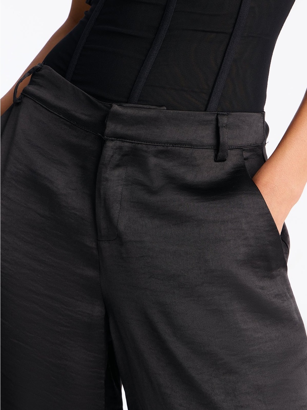 Fashion Nova Black Wide Leg Pants